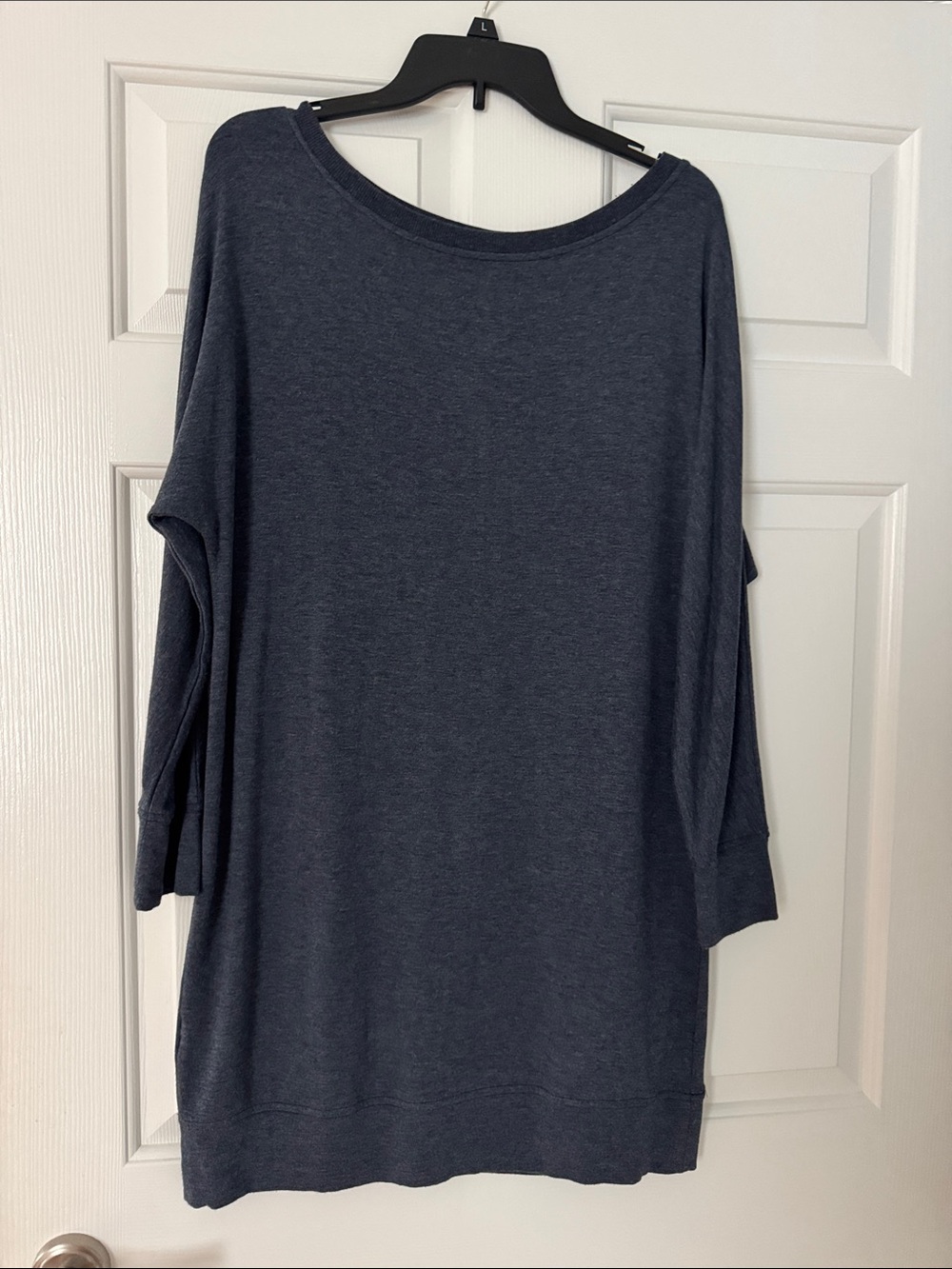 Lou & Grey Midnight Navy Boatneck Sweatshirt dress